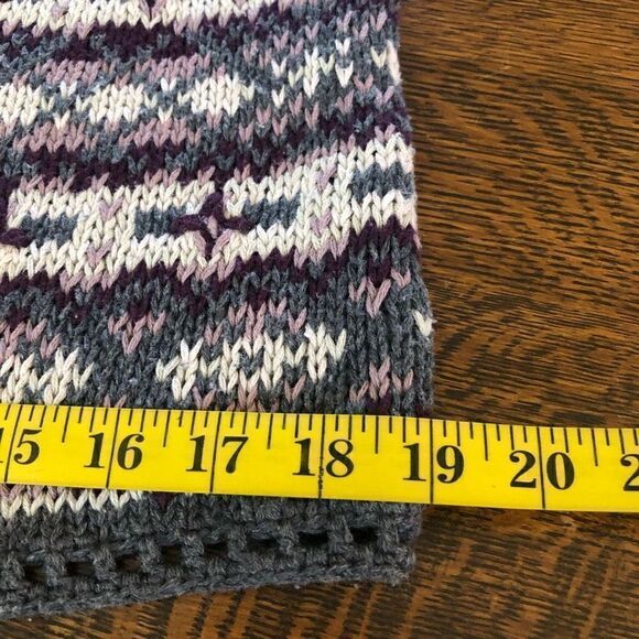 Vintage Gallagher Fair Isle Cottagecore, Grandmacore Cotton Cardigan Sweater - Picture 12 of 14